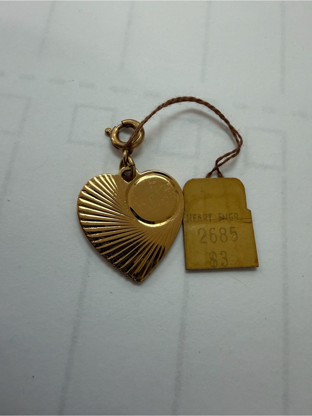 Monet Gold Heart Charm Pendant - Classic Heart Shaped Accessory
